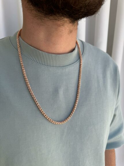 שרשרת אייס איטלקית 4 שורות ISI004-2